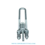 Clamp cot addasadwy dur gwastad galfanedig dur